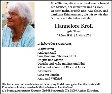 Profilbild von Hannelore Kroll