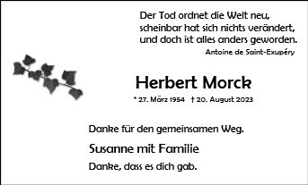 Erinnerungsbild für Herbert Morck