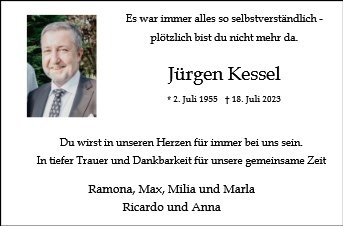 Erinnerungsbild für Jürgen Kessel
