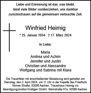 Profilbild von Wilhelm Winfried Heimig